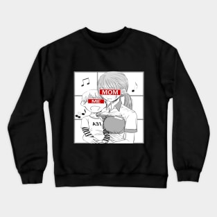 Anime Manga Otaku Fan & Mother's day Gift - Me and MoM Crewneck Sweatshirt